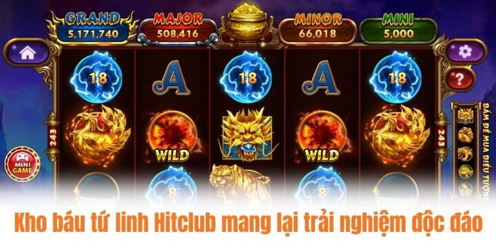 Kho báu tứ linh Hitclub mang lại trải nghiệm độc đáo
